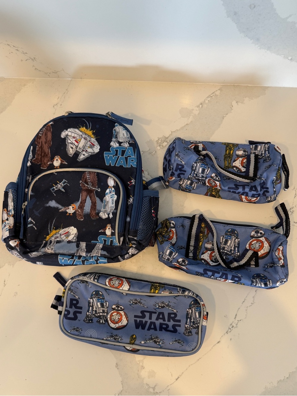 Pottery Barn Kids  x Star Wars  collab bundle backpack, 3 pouches